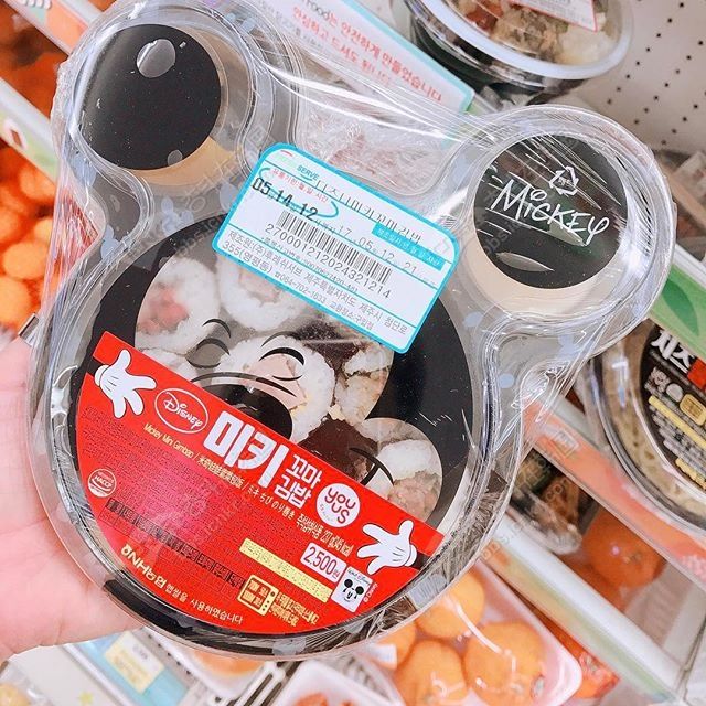 韩国便利店-gs25新上【미키 꼬마김밥】米奇迷你紫菜包饭，少女心满满 ...