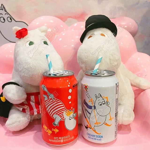 韩国便利店-gs25新出【무민소다】姆明苏打~