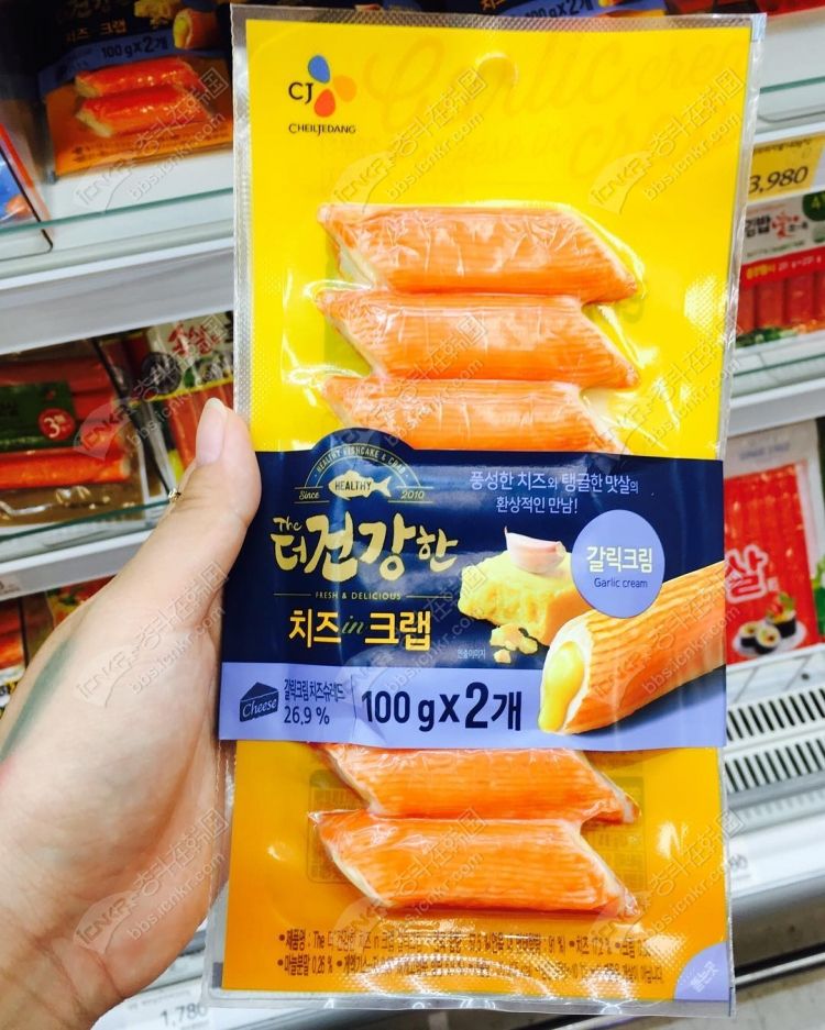 韩国美食-CJ新出芝士蟹肉棒