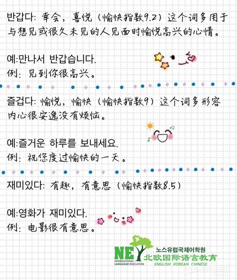 北欧干货】如何用韩语正确表示“开心”与“不快”-韩语英语学习奋斗在韩国韩国留学生华人论坛奋韩网- 奋斗在韩国