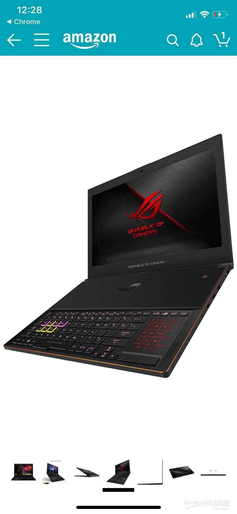 华硕玩家国度 rog gx501 超薄游戏笔记本