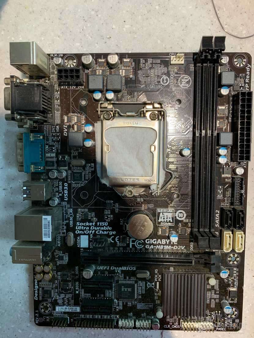 出一块自用技嘉h81m主板