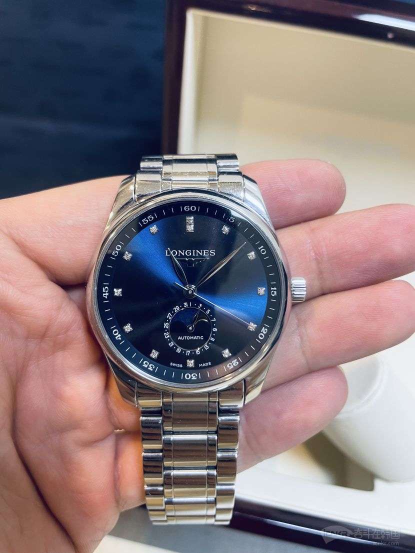 (卖掉了)浪琴 名匠 钻刻 四针月相 机械表,手表状态好 大全套,也可以