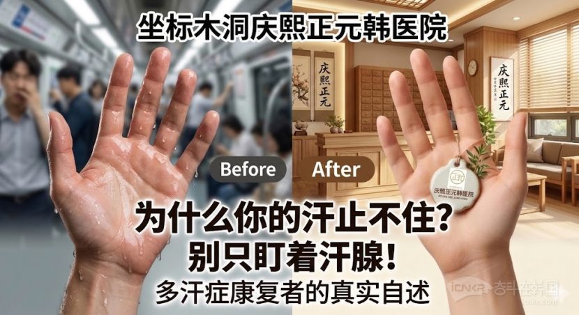 坐标木洞庆熙正元韩医院，为什么你的汗止不住？别只盯着汗腺！多汗症康复者的真实自述