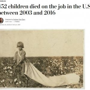 10多岁的孩子从事高危工作，美国童工问题触目惊心！