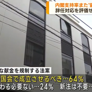 日本内阁一个月内3人辞职 政府支持率跌至新低